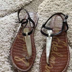 Stylish Black and Brown Sandals
